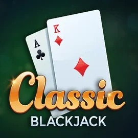 Classic Blackjack logo by Red Tiger Gaming at Wildroyal Casino