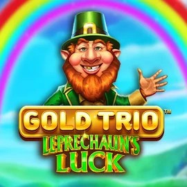 Gold Trio Leprechaun's Luck online game logo by Playtech on wildroyal.eu.com