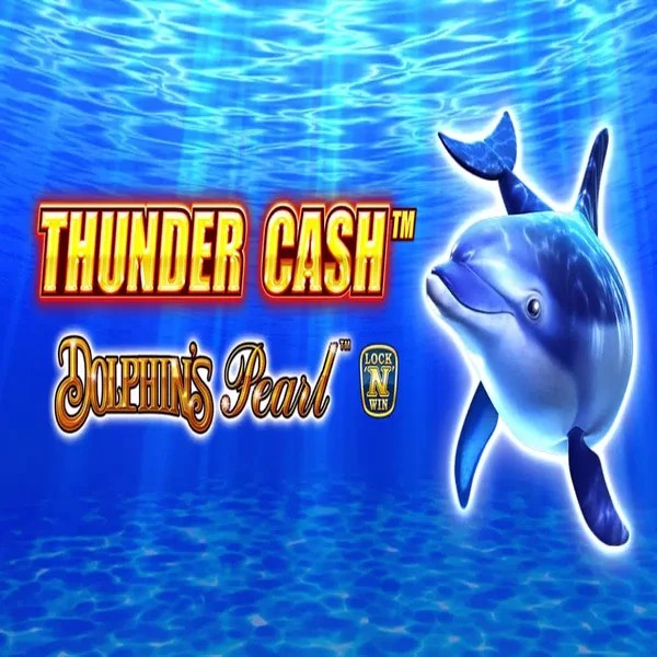 Thunder Cash Dolphins Pearl logo – Slots by Novomatic at Wildroyal Casino